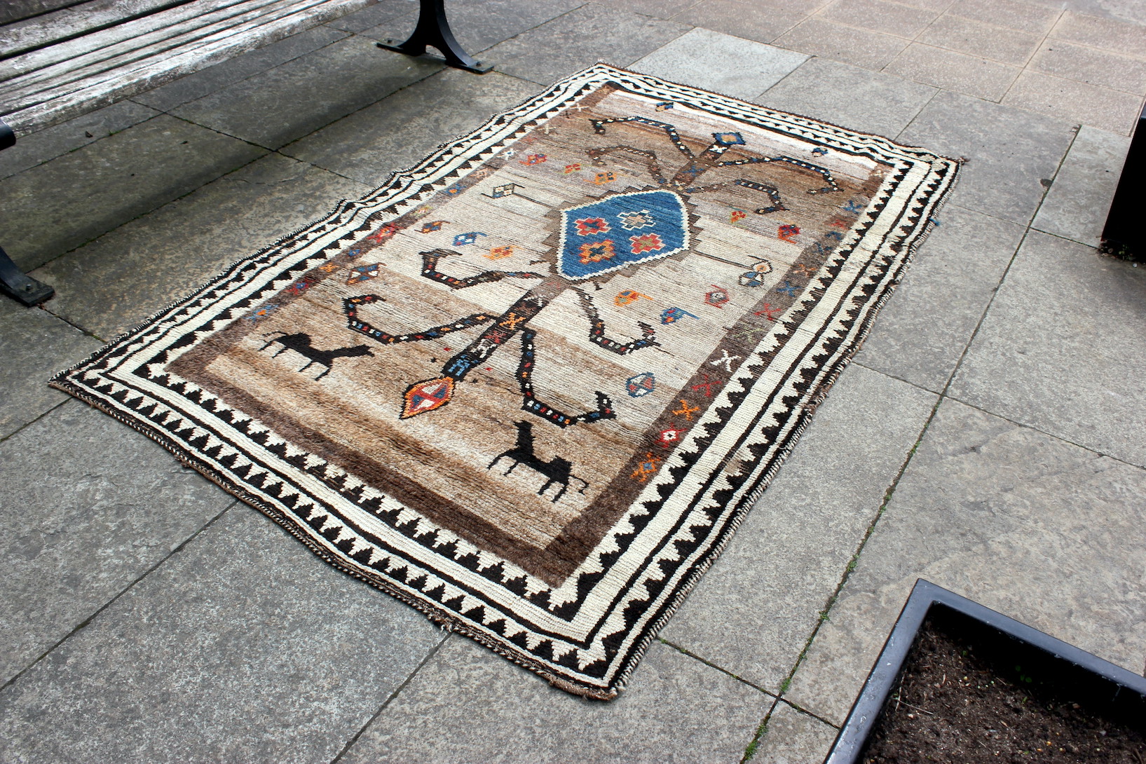 Flying Carpets - Antique Persian Gabba Rug